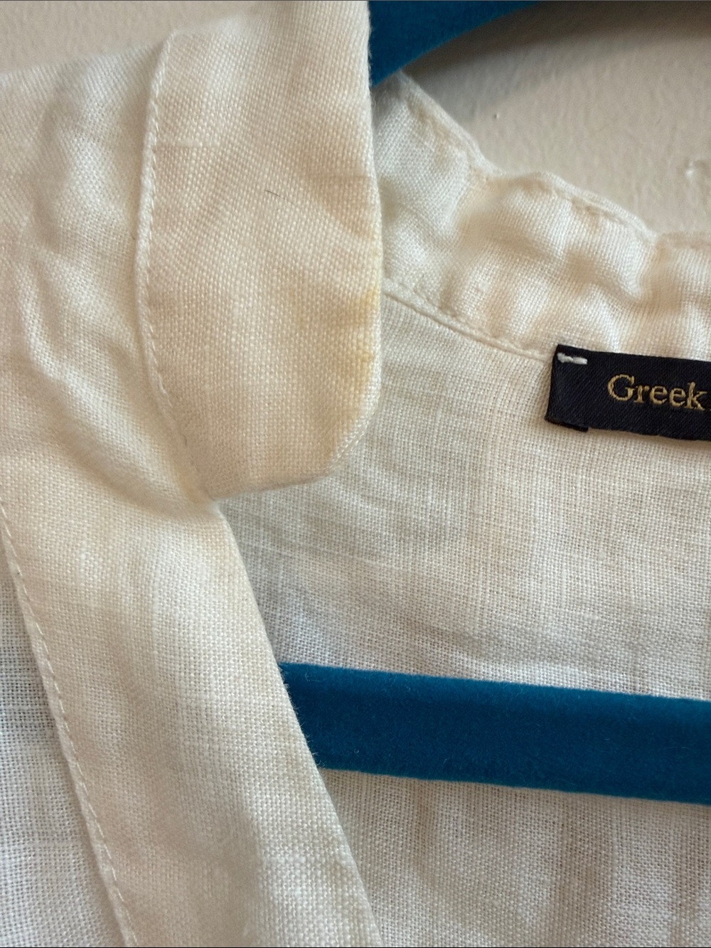 Cream Tunic Top with Gold Embroidered Motif - Picture 4 of 4